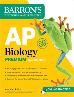 AP Biology Premium, 2024: 5 Übungstests + Umfassende Wiederholung + Online-Übung - AP Biology Premium, 2024: 5 Practice Tests + Comprehensive Review + Online Practice