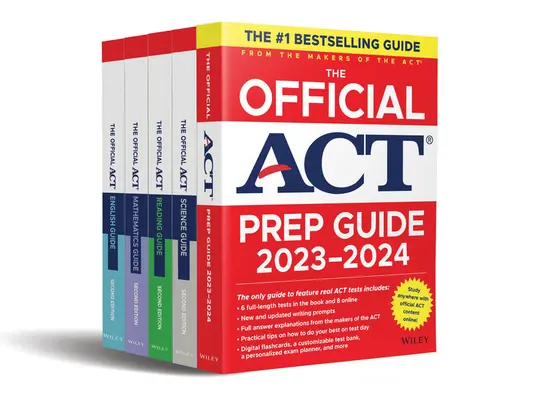 Der offizielle ACT Prep & Subject Guides 2023-2024 Komplettsatz: Enthält die offiziellen ACT Prep, English, Mathematics, Reading, and Science Guides + 8 P - The Official ACT Prep & Subject Guides 2023-2024 Complete Set: Includes the Official ACT Prep, English, Mathematics, Reading, and Science Guides + 8 P