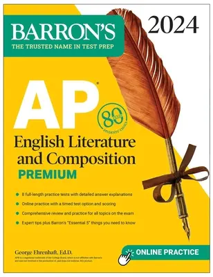 AP English Literature and Composition Premium, 2024: 8 Übungstests + Umfassende Wiederholung + Online-Übung - AP English Literature and Composition Premium, 2024: 8 Practice Tests + Comprehensive Review + Online Practice