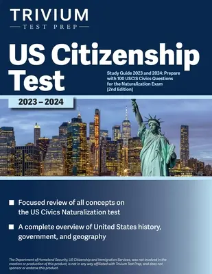 US-Staatsbürgerschaftstest Studienführer 2023 und 2024: Bereiten Sie sich mit 100 USCIS Civics Fragen für die Einbürgerungsprüfung [2. Auflage] - US Citizenship Test Study Guide 2023 and 2024: Prepare with 100 USCIS Civics Questions for the Naturalization Exam [2nd Edition]