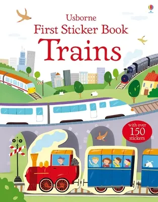 Erstes Stickerbuch Züge - First Sticker Book Trains