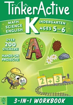 Tinkeractive Kindergarten 3-In-1 Arbeitsbuch: Mathematik, Naturwissenschaften, Englisch und Kunst - Tinkeractive Kindergarten 3-In-1 Workbook: Math, Science, English Language Arts