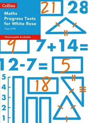 Collins Tests & Assessment - Year 3/P4 Maths Progress Tests für White Rose - Collins Tests & Assessment - Year 3/P4 Maths Progress Tests for White Rose