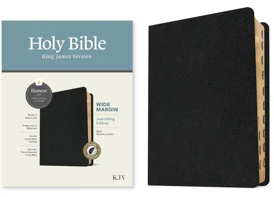 KJV Wide Margin Bibel, Filament-Enabled Edition (Echtes Leder, Schwarz, Indexed, Red Letter) - KJV Wide Margin Bible, Filament-Enabled Edition (Genuine Leather, Black, Indexed, Red Letter)