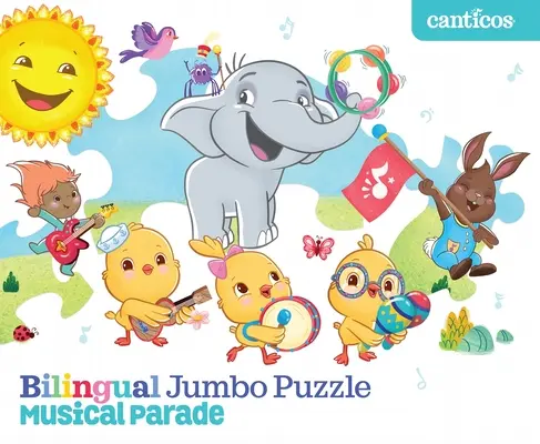 Zweisprachiges Jumbo-Puzzle: Musikalische Parade - Bilingual Jumbo Puzzle: Musical Parade