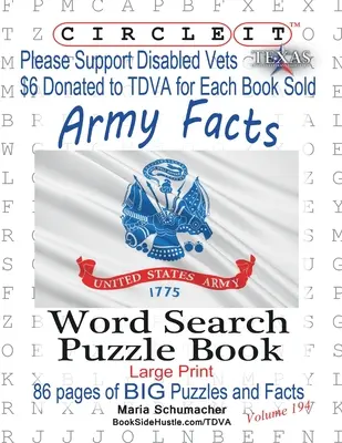Circle It, Fakten zur Armee, Wortsuche, Rätselbuch - Circle It, Army Facts, Word Search, Puzzle Book