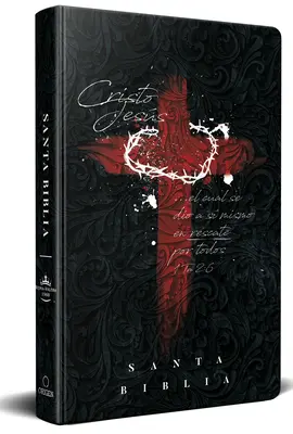 Biblia Rvr 1960 Letra Grande Tamao Manual, Tapa Dura Cruz Con Corona / Spanish Bible Rvr 1960 Handy Size Large Print Hardcover Cross and Crown