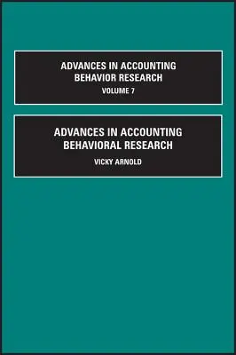 Fortschritte in der Verhaltensforschung im Rechnungswesen - Advances in Accounting Behavioral Research