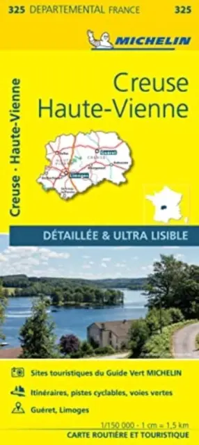 Creuse, Haute-Vienne - Michelin Ortskarte 325 - Creuse, Haute-Vienne - Michelin Local Map 325