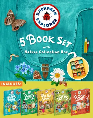 Rucksack Explorer 5-Bücher-Set mit Nature Collection Box - Backpack Explorer 5-Book Set with Nature Collection Box