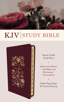 Die KJV Studienbibel, indiziert (Crimson Bouquet) - The KJV Study Bible, Indexed (Crimson Bouquet)