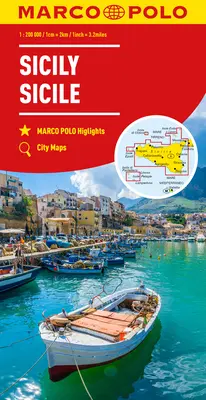 Sizilien Marco Polo Karte - Sicily Marco Polo Map