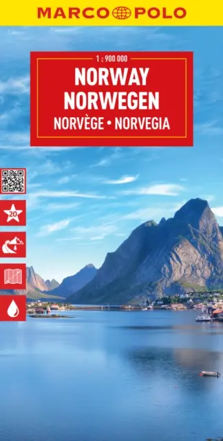 Norwegen Marco Polo Karte - Norway Marco Polo Map