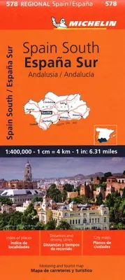 Spanien: Andalusien Karte 578 - Spain: Andalucia Map 578