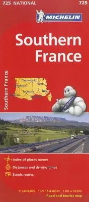 Südfrankreich - Michelin Landeskarte 725 - Southern France - Michelin National Map 725