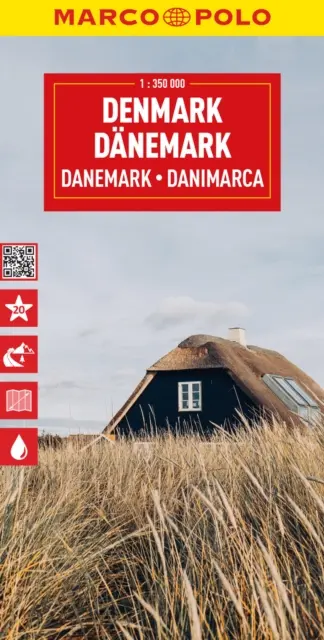 Dänemark Marco Polo Karte - Denmark Marco Polo Map