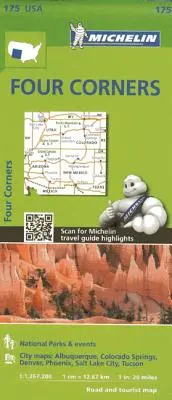 Michelin Four Corners Karte - Michelin Four Corners Map