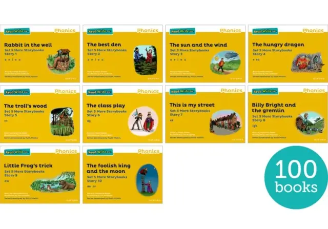 Lesen Schreiben Inc. Phonics: Gelbes Set 5 weitere Geschichtenbücher (Packung mit 100 Stück) - Read Write Inc. Phonics: Yellow Set 5 More Storybooks (Pack of 100)