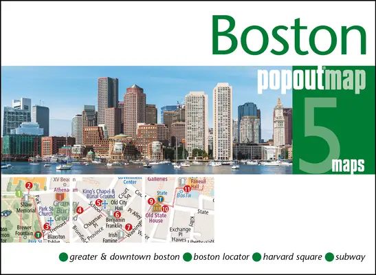 Boston Popout-Karte - Boston Popout Map