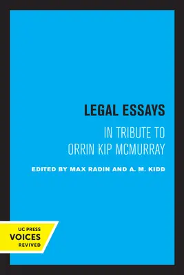 Juristische Aufsätze: Zu Ehren von Orrin Kip McMurray - Legal Essays: In Tribute to Orrin Kip McMurray