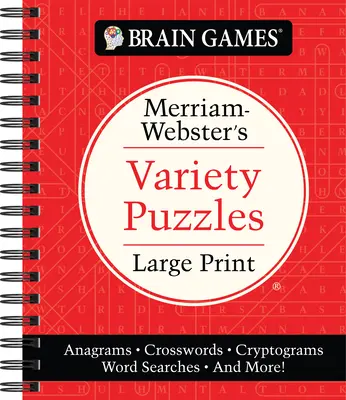 Denkspiele - Merriam-Webster's Variety Puzzles Large Print: Anagramme, Kreuzworträtsel, Kryptogramme, Wortsuche und mehr! - Brain Games - Merriam-Webster's Variety Puzzles Large Print: Anagrams, Crosswords, Cryptograms, Word Searches, and More!