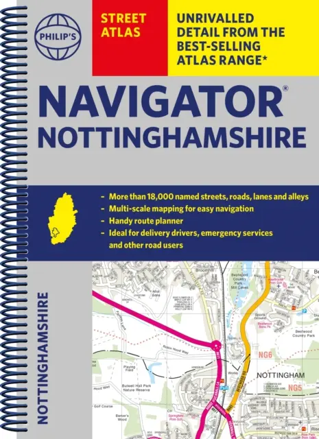 Philip's Navigator Straßenatlas Nottinghamshire - Philip's Navigator Street Atlas Nottinghamshire
