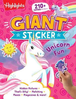 Riesensticker Einhorn-Spaß - Giant Sticker Unicorn Fun