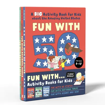 Spaß mit . . . Activity Books für Kinder: Spaß mit 50 Staaten, Spaß mit Nationalparks, Spaß mit Ozeanen und Meeren - Fun with . . . Activity Books for Kids: Fun with 50 States, Fun with National Parks, Fun with Oceans and Seas