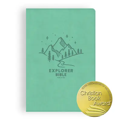 CSB Explorer Bibel für Kinder, Light Teal Mountains Ledereinband: Gottes Wort in der Mitte von Gottes Welt platzieren - CSB Explorer Bible for Kids, Light Teal Mountains Leathertouch: Placing God's Word in the Middle of God's World