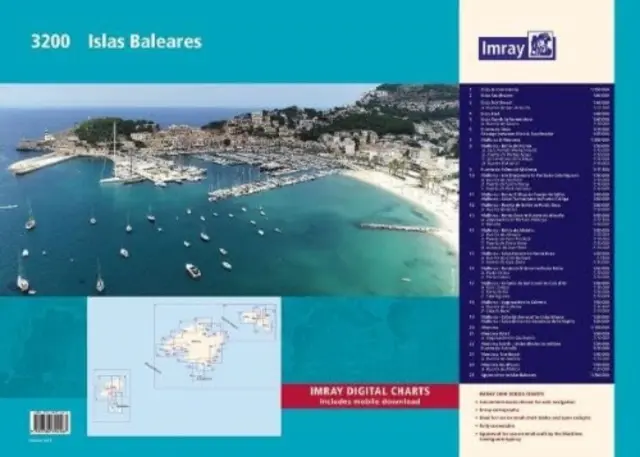 Imray Kartenpaket 3200 - Islas Baleares Wiro Bound - Imray Chart Pack 3200 - Islas Baleares Wiro Bound