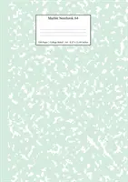 Marmoriertes Notizbuch A4: Mintgrünes College-Journal mit Linien - Marble Notebook A4: Mint Green College Ruled Journal