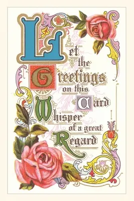 Jahrgangsjournal Große Achtung, altmodisch - Vintage Journal Great Regard, Old Fashioned