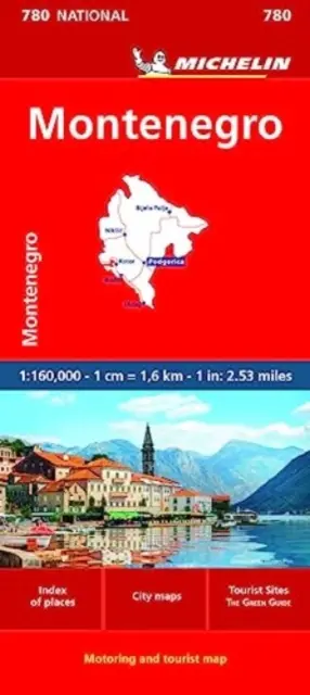 Montenegro Straßen- und Touristikkarte Nr. 780 - Montenegro Road and Tourist Map No 780