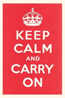 Weinlese-Journal Ruhig bleiben und weitermachen - Vintage Journal Keep Calm and Carry On