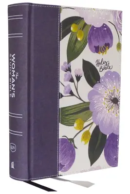 Kjv, Studienbibel für die Frau, violett geblümter Leineneinband, rote Schrift, farbige Ausgabe, Komfortdruck: Gottes Wahrheit für Gleichgewicht und Hoffnung, - Kjv, the Woman's Study Bible, Purple Floral Cloth Over Board, Red Letter, Full-Color Edition, Comfort Print: Receiving God's Truth for Balance, Hope,