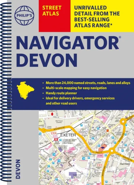 Philip's Navigator Straßenatlas Devon - Philip's Navigator Street Atlas Devon
