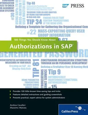 Berechtigungen in SAP: 100 Dinge, die Sie wissen sollten über... - Authorizations in SAP: 100 Things You Should Know About...