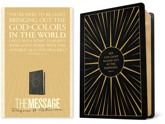 The Message Jubiläumsausgabe (Leder-Look, Life-Light Black) - The Message Anniversary Edition (Leather-Look, Life-Light Black)