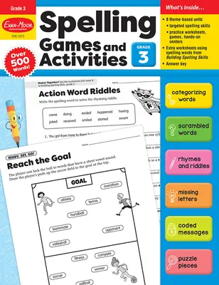 Rechtschreibspiele und -aktivitäten, Klasse 3 Lehrermaterial - Spelling Games and Activities, Grade 3 Teacher Resource