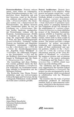 Protest-Architektur: Barrikaden, Camps, räumliche Taktiken 1830-2023 - Protest Architecture: Barricades, Camps, Spatial Tactics 1830-2023