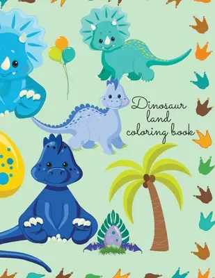 Dinosaurierland-Malbuch - Dinosaur land coloring book