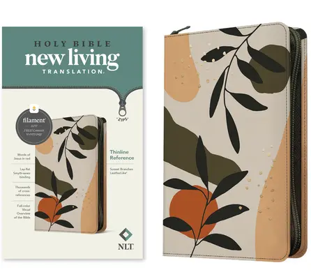 NLT Thinline Referenz Zipper Bibel, Filament Enabled Edition (lederähnlich, Sunset Branches ) - NLT Thinline Reference Zipper Bible, Filament Enabled Edition (Leatherlike, Sunset Branches )