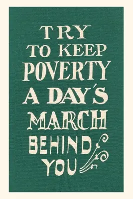 Vintage Journal Behalte die Armut hinter dir - Vintage Journal Keep Poverty Behind You