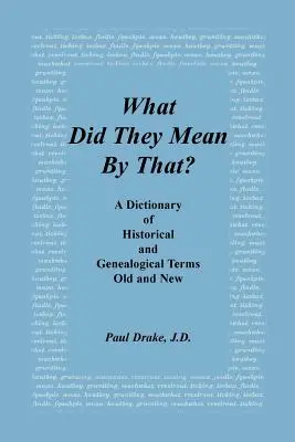 Was haben sie damit gemeint? Ein Wörterbuch der alten und neuen historischen und genealogischen Begriffe - What Did They Mean by That? a Dictionary of Historical and Genealogical Terms, Old and New