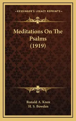Meditationen über die Psalmen (1919) - Meditations On The Psalms (1919)