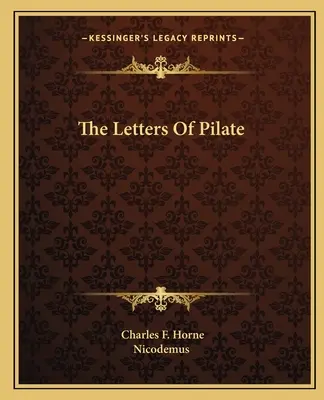 Die Briefe des Pilatus - The Letters Of Pilate