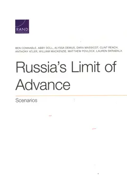 Russlands Grenzen des Vorrückens: Szenarien - Russia's Limit of Advance: Scenarios