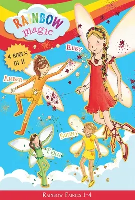 Regenbogenfeen: Bücher 1-4: Rubin, die rote Fee, Amber, die orange Fee, Sunny, die gelbe Fee, Fern, die grüne Fee - Rainbow Fairies: Books 1-4: Ruby the Red Fairy, Amber the Orange Fairy, Sunny the Yellow Fairy, Fern the Green Fairy