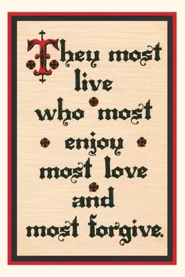 Vintage Journal Genießen, Lieben, Verzeihen - Vintage Journal Enjoy, Love, Forgive