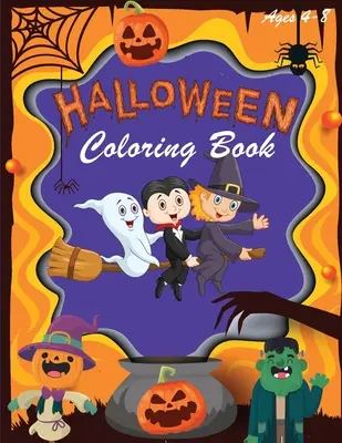 Halloween-Malbuch: Halloween-Malbücher für Kinder - Halloween-Motive wie Hexen, Gespenster, Kürbisse, Spukhäuser und mehr - - Halloween Coloring Book: Halloween Coloring Books for Kids - Halloween Designs Including Witches, Ghosts, Pumpkins, Haunted Houses, and More -